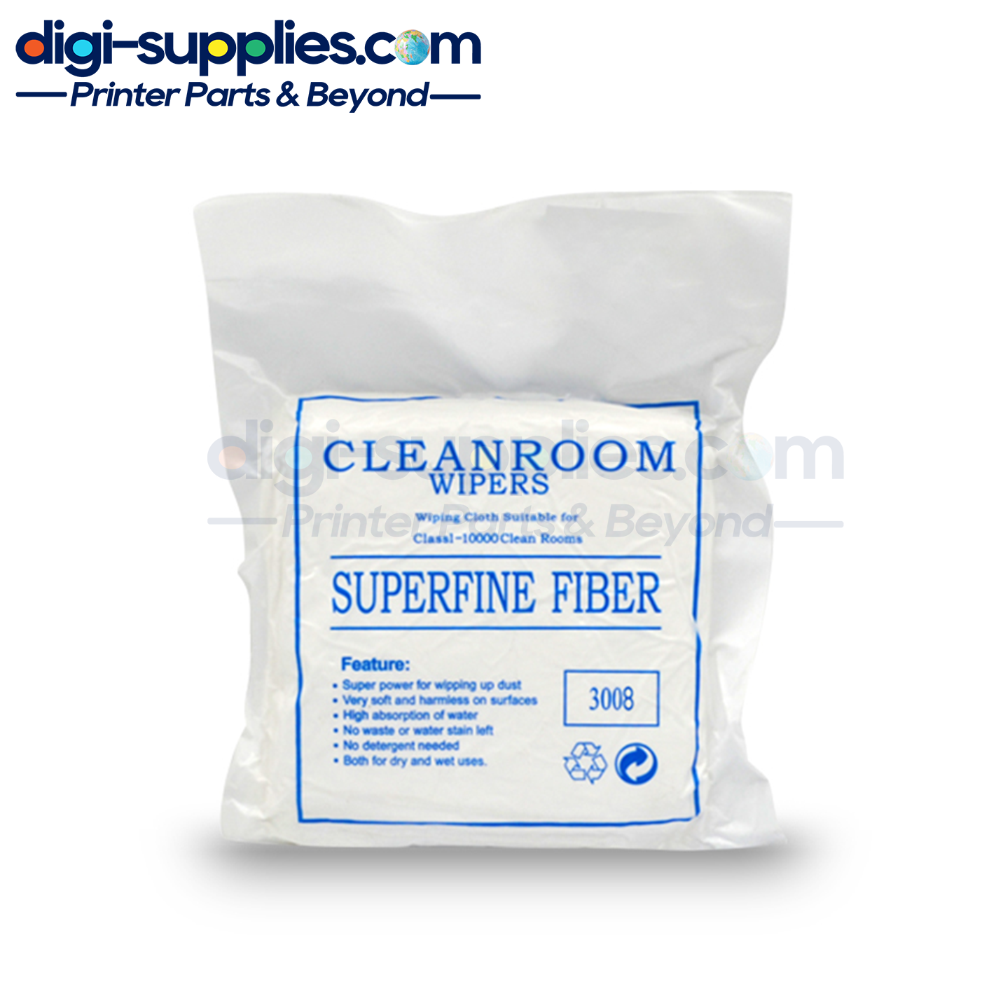 3008 Superfine Fiber Cleanroom Wipers 100 Pieces