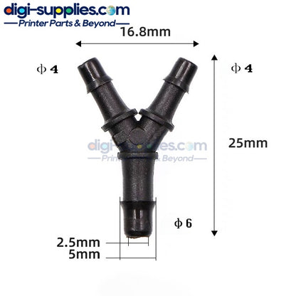 Black Y- Shaped Connector 10pcs