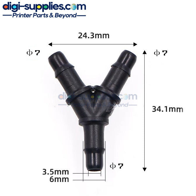 Black Y- Shaped Connector 10pcs