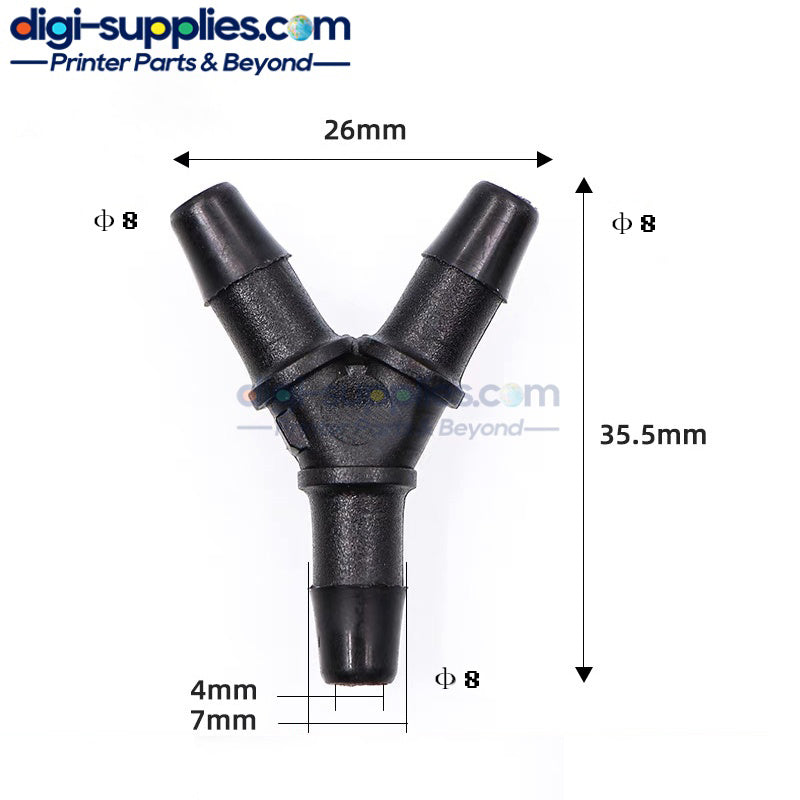 Black Y- Shaped Connector 10pcs